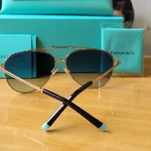 NEW ?% AUTHENTIC AVIATOR TIFFANY&CO. SUNGLASSES ???? Tiffany &Co. TF 3021 6002/64 Aviator sunglasses 60-14 135  main image 4